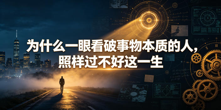 付费文章:为什么一眼看破事物本质的人,照样过不好这一生-聚创源