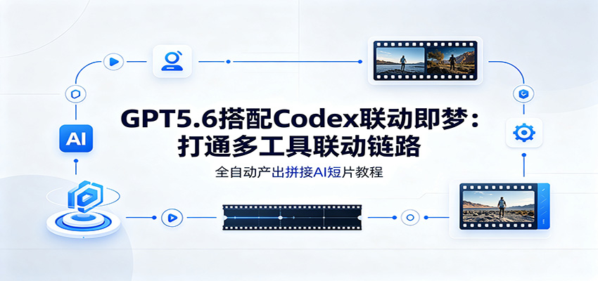 GPT5.6搭配Codex联动即梦:打通多工具联动链路,全自动产出拼接AI短片教程-聚创源