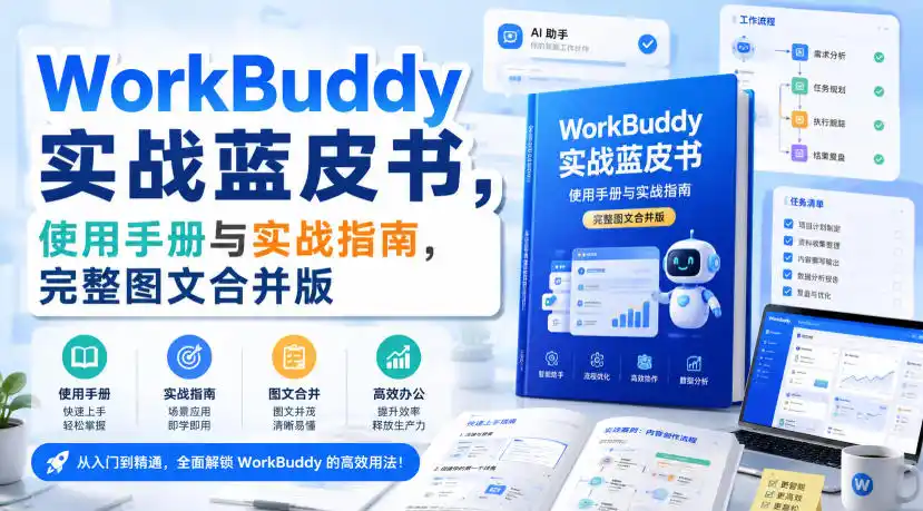 WorkBuddy实战蓝皮书，使用手册与实战指南，完整图文合并版-聚创源