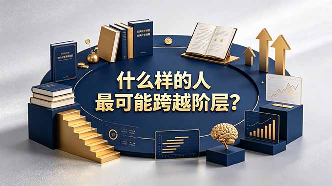 付费文章：什么样的人最可能跨越阶层？具备这五种特质，普通人也能顺利跨越阶层-聚创源