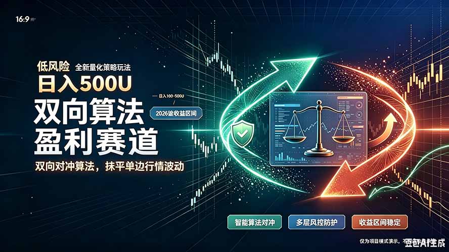 算法对冲/EA量化，日入500刀，躺着赚钱！你把它当做“自动提款机”，它把你就爆了-聚创源