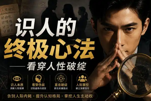 付费文章：识人的终极心法——看穿人性破绽-聚创源
