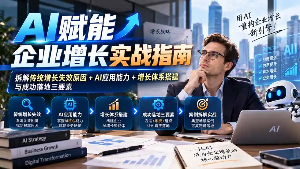【无水印】AI赋能企业增长实战指南：拆解传统增长失效原因+AI应用能力+增长体系搭建与成功落地三要素-聚创源