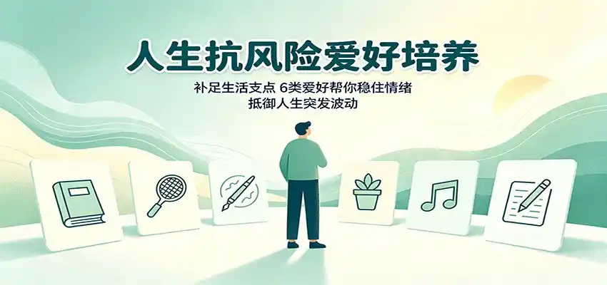 人生抗风险爱好培养:补足生活支点,6类爱好帮你稳住情绪,抵御人生突发波动-聚创源