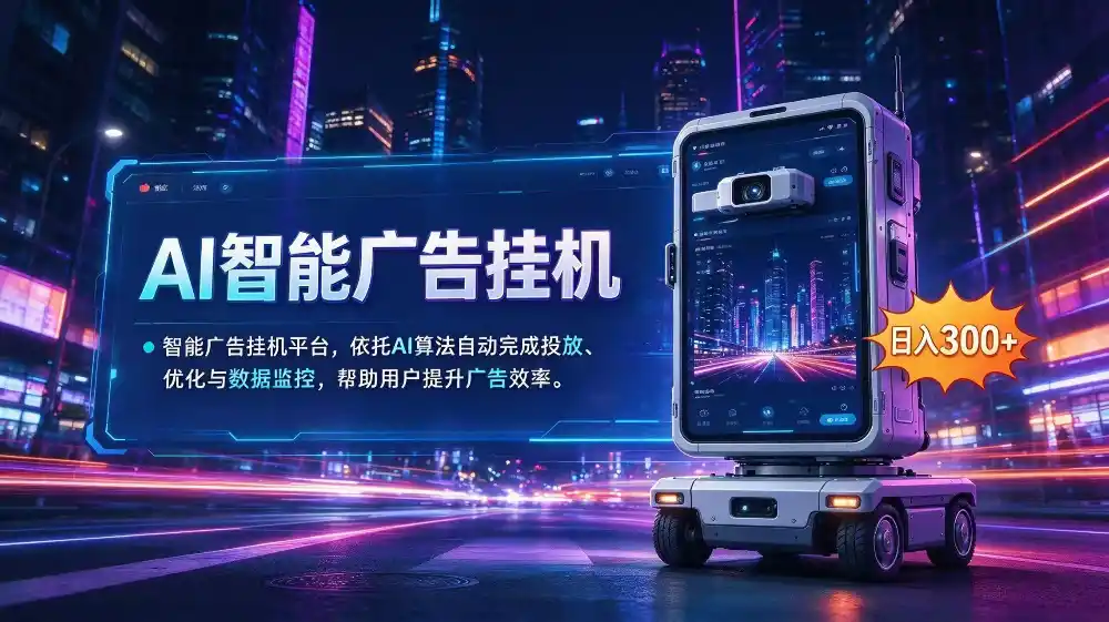 AI 智能广告挂机｜AI 自动运行，轻松托管广告任务-聚创源