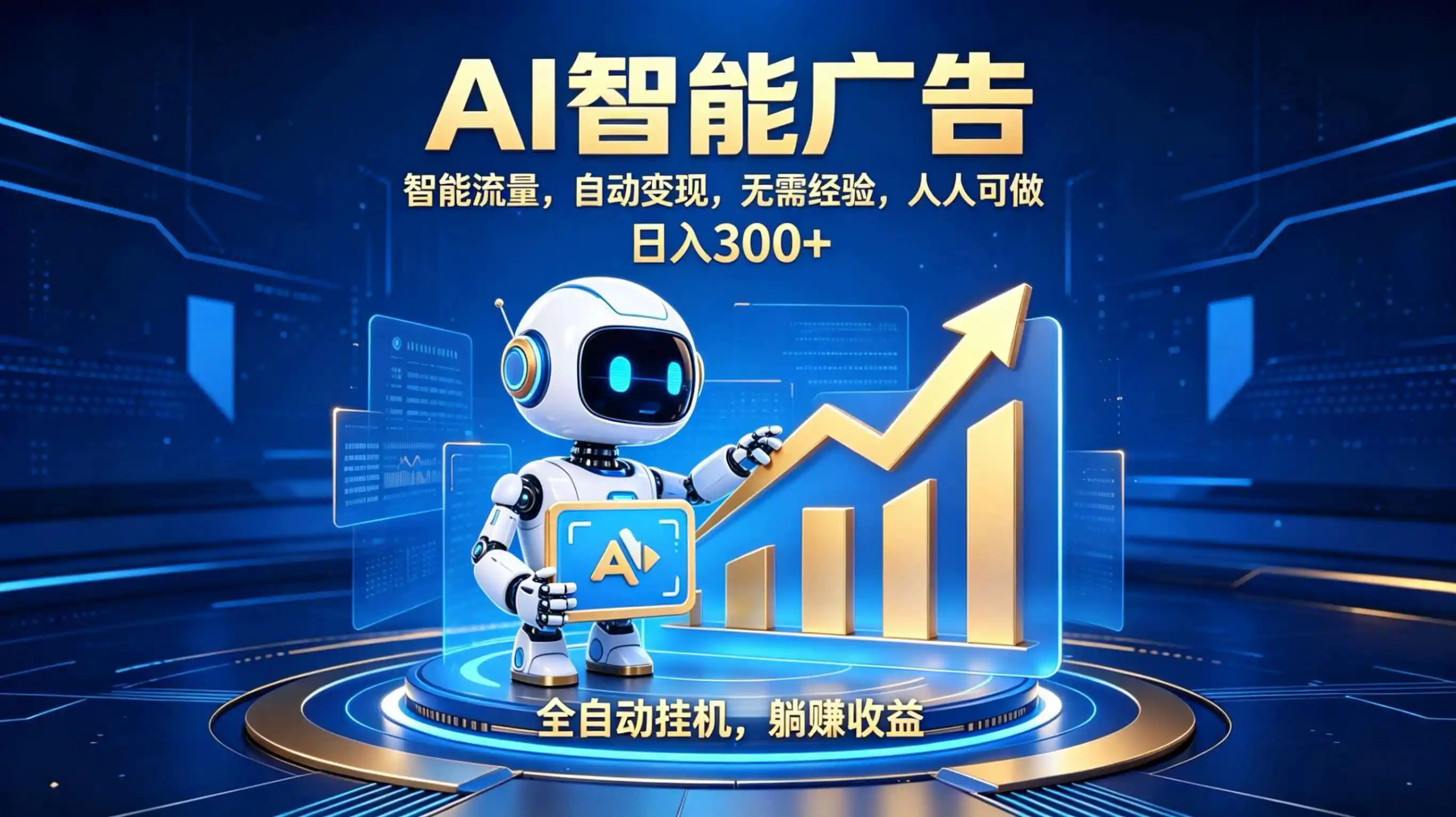 轻资产新赛道,全自动AI广告,打造持续收益-聚创源