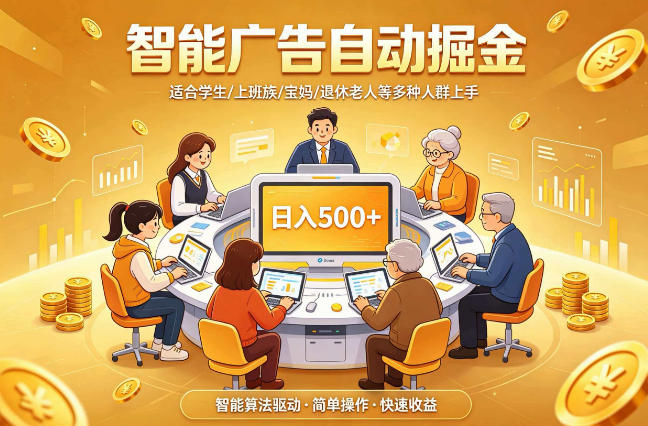 2026年最好做的项目：自动掘金项目，小白轻易上手，单日轻松收入500+【揭秘】-聚创源