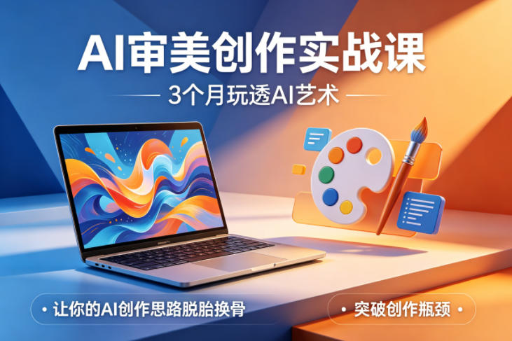 AI审美创作实战课,3个月玩透AI艺术,让你的AI创作思路脱胎换骨,突破创作瓶颈(更新0706)-聚创源