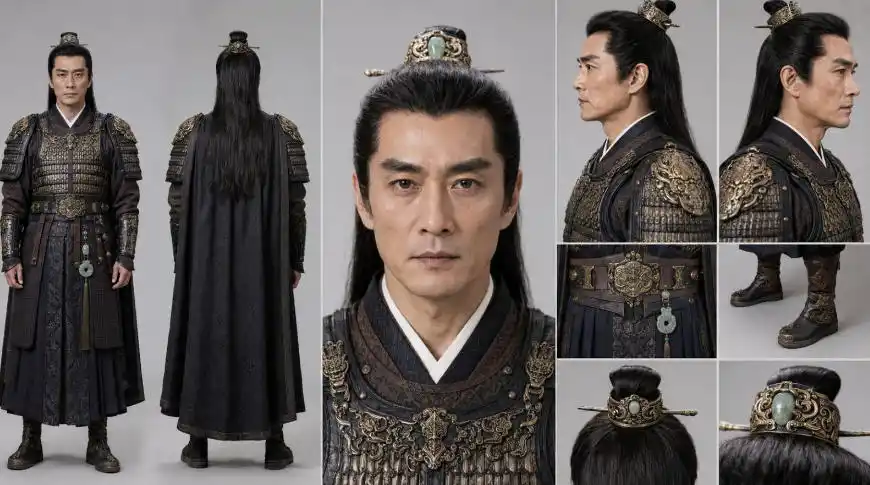 AI漫剧短剧人物资产200个古代言情人物+提示词,再也不用到处去找提示词生成人物了-聚创源