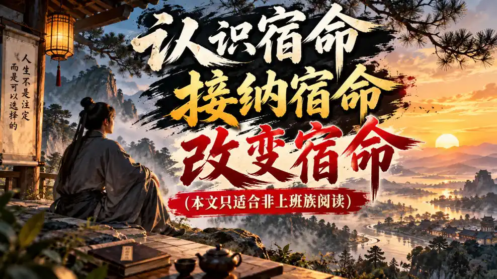 某公众号付费文章：认识宿命，接纳宿命，改变宿命(本文只适合非上班族阅读)-聚创源