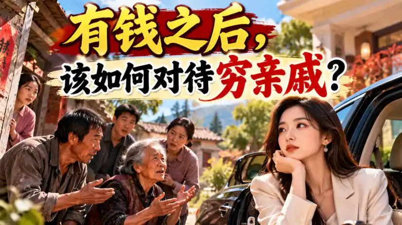 某公众号付费文章：有钱之后，该如何对待穷亲戚？-聚创源