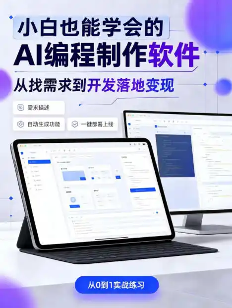 手把手教会你ai编程制作软件到变现全路径，零基础小白轻松上手，从找需求到开发落地变现【揭秘】-聚创源