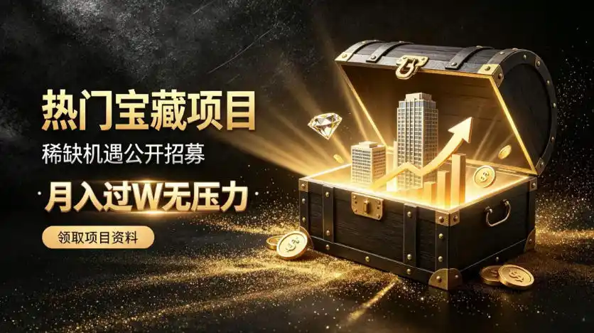 稀缺宝藏项目公开招募，低风险入局解锁月入过1W+机会【揭秘】-聚创源