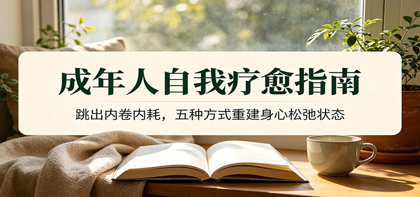 成年人自我疗愈指南：跳出内卷内耗，五种方式重建身心松弛状态-聚创源