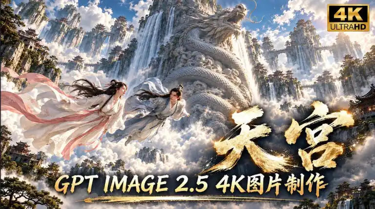 GPT Image 2.5实测！4K到底多清楚？皮肤、手指、修图与天宫场景全面测试-聚创源