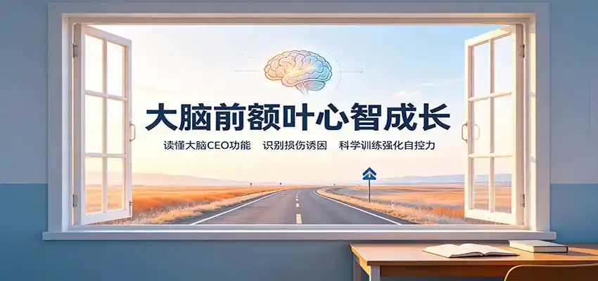 大脑前额叶心智成长：读懂大脑CEO功能，识别损伤诱因，科学训练强化自控力-聚创源