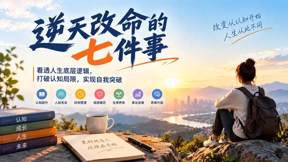 付费文章:逆天改命的七件事,看透人生底层逻辑,打破认知局限,实现自我突破-聚创源