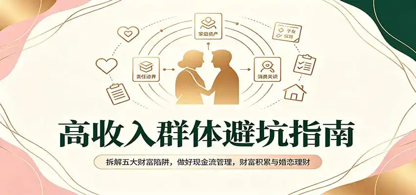 高收入群体避坑指南：拆解五大财富陷阱，做好现金流管理，财富积累与婚恋理财-聚创源