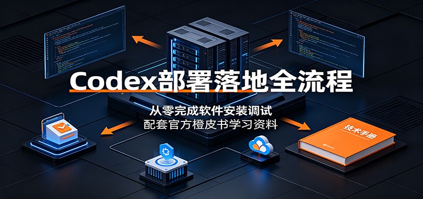 Codex部署落地全流程：从零完成软件安装调试，配套官方橙皮书学习资料-聚创源