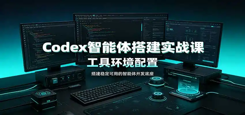 Codex智能体搭建实战课：工具环境配置，自定义技能开发，多业务自动化教学-聚创源