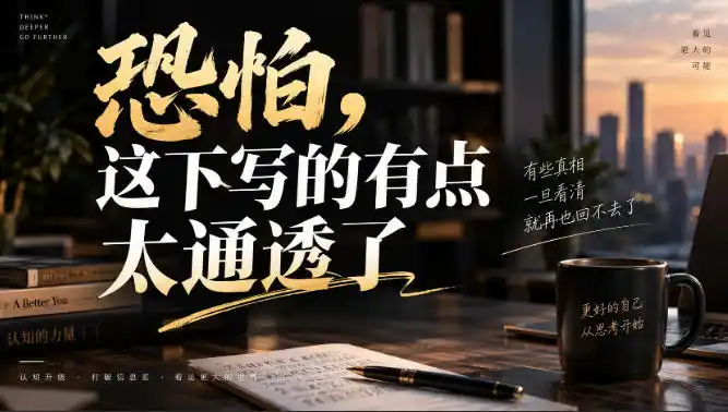 灏泽叔最新付费文章：恐怕，这下写的有点太通透了-聚创源