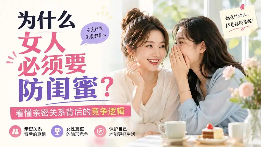 付费文章：为什么女人必须要防闺蜜？看懂亲密关系背后的竞争逻辑-聚创源