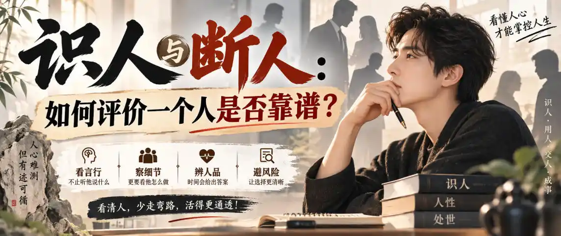 付费文章：识人与断人：如何评价一个人是否靠谱？-聚创源